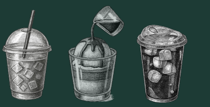 Soğuk içecek illüstrasyonu