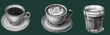 Kahve illüstrasyonu
